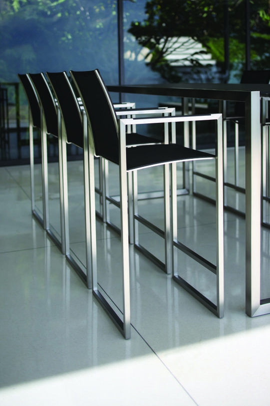 Ninix barstoel inox zwart
