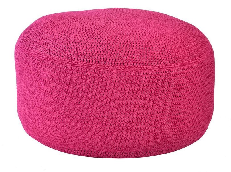 th_2017 Borek rope Crochette pouffe double weaving 80cm round 4383 fuchsia_preview.jpg