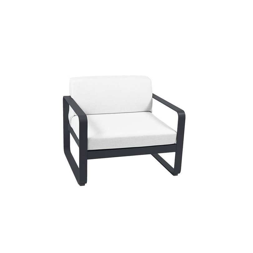 fermob bellevie lounge-stoel kussens off-white aluminium antraciet.jpg