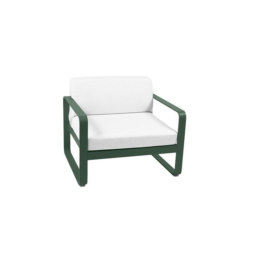 fermob bellevie lounge-stoel kussens off-white aluminium denne groen.jpg