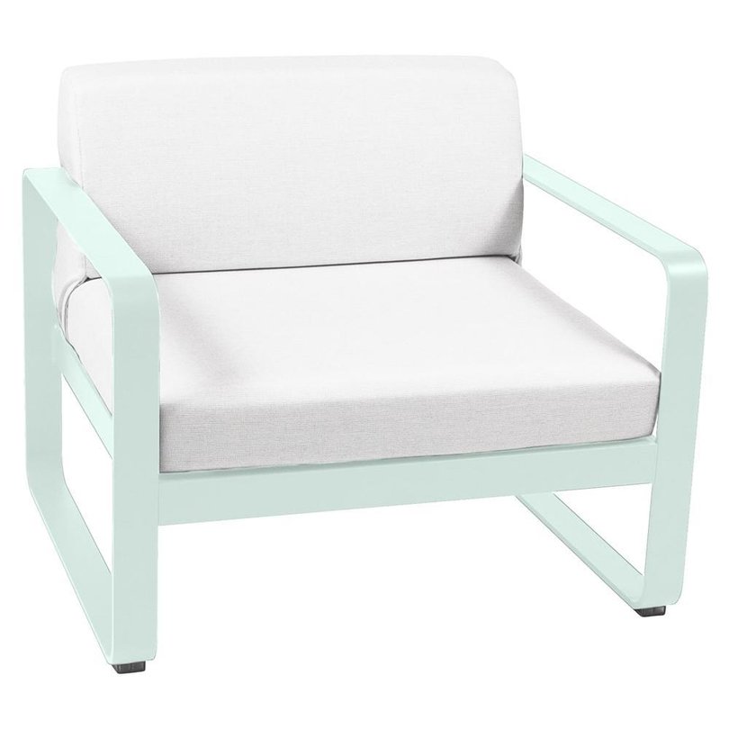 fermob bellevie lounge-stoel kussens off-white aluminium mint.jpg
