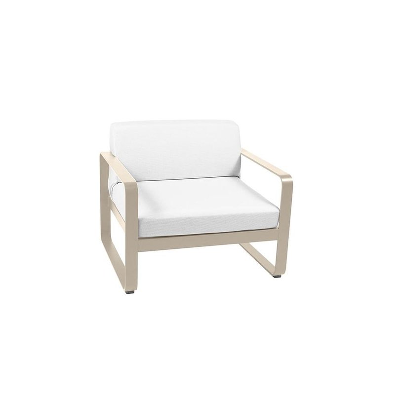 fermob bellevie lounge-stoel kussens off-white aluminium zand.jpg