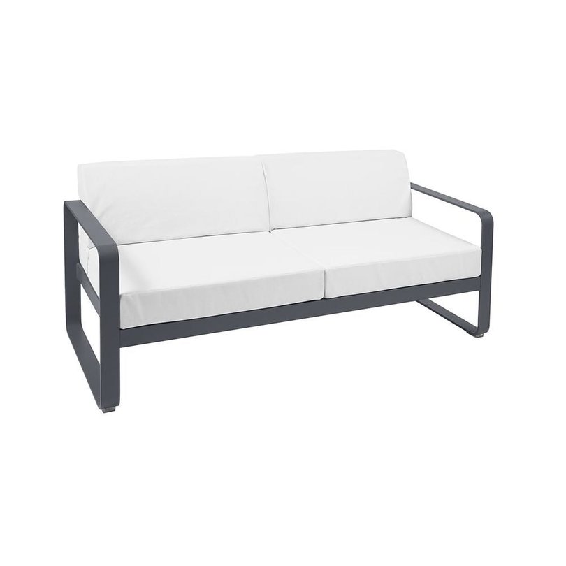 fermob bellevie 2-zits loungebank kussens off-white aluminium antraciet.jpg