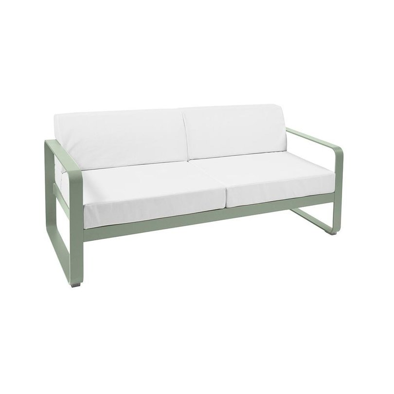 fermob bellevie 2-zits loungebank kussens off-white aluminium cactus groen.jpg
