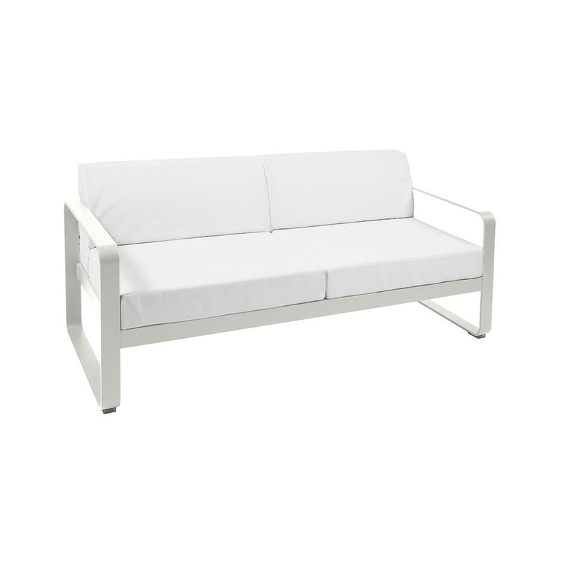 fermob bellevie 2-zits loungebank kussens off-white aluminium klei grijs.jpg
