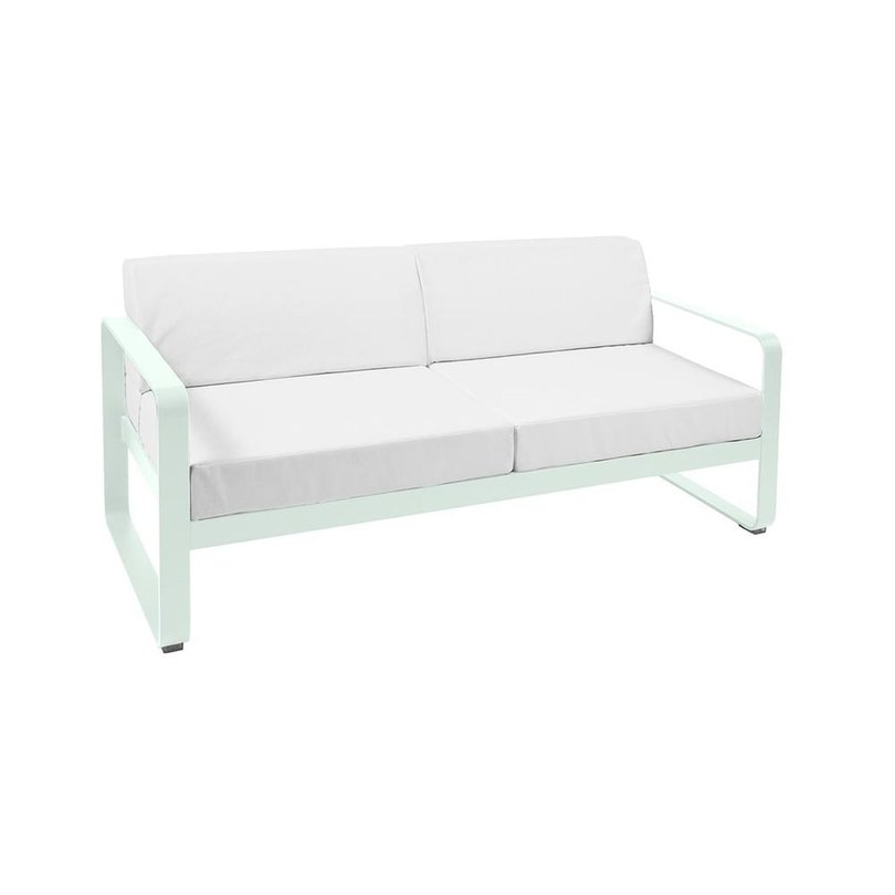 fermob bellevie 2-zits loungebank kussens off-white aluminium mint.jpg