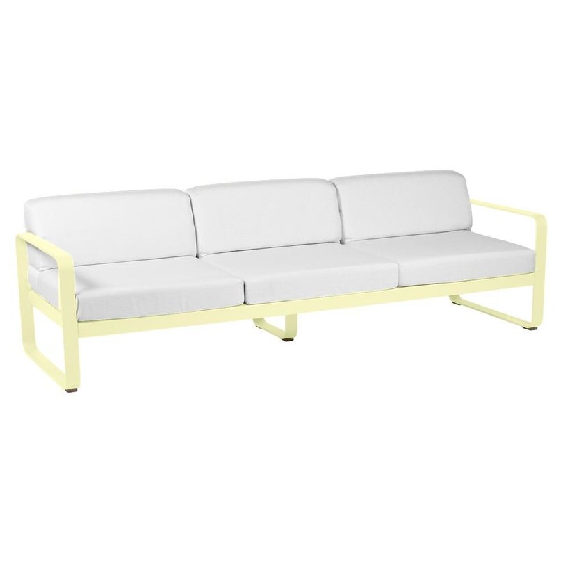 FERMOB BELLEVIE 3-ZITS LOUNGEBANK KUSSENS OFF-WHITE ALUMINIUM CITROEN GEEL.jpg